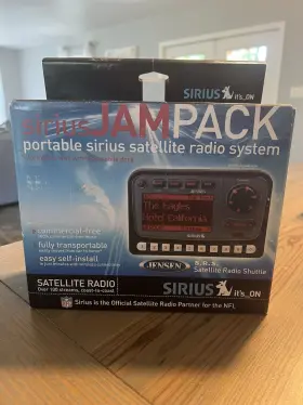 Sirius AUDIOVOX Irius Jam Pack Satellite Radio Jensen Srs