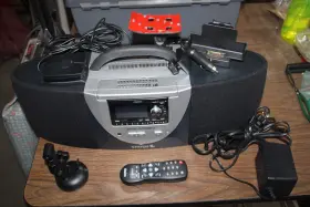 Calypso CLARION Sirius Boombox Docking Station Extras