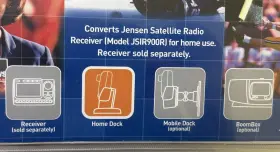 JSIR900H JENSEN Sirius Satelite Radio Dock Audiovox Antenna #3