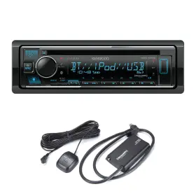 KDCX305-SXM KENWOOD Bluetooth Cd Receiver Alexa Siriusxm Kit