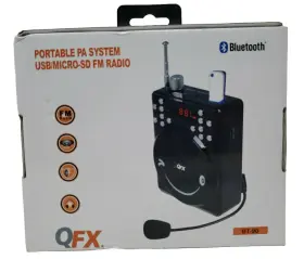 BT-90 QFX Pa Usb Micro Sd Fm Radio Bluetooth