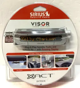 BXTR3CK SIRIUS Satellite Radio Xact Visor Receiver Car Kit