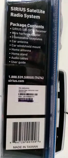 SIR-SYS1 SIRIUSXM Sirius Satellite Radio Auto #3