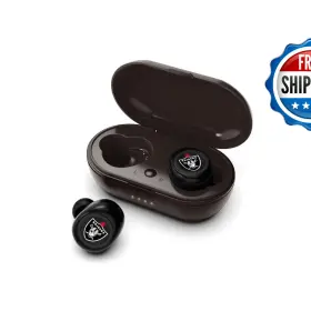 Soar B084j4kkmp Nfl True Wireless Earbuds Las Vegas Raiders Nfl-tws2-raid