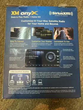 XDNX1H1 XM Onyx Dock Play Radio Siriusxm Satellite #2