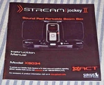 Instruction Manual For Sirius Satellite Radio Stream Jockey Ii Xs034. Fixed Price $9.99.