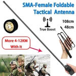 Tactical Antenna 42.5'' 18.9" Sma-female Vhf/uhf For Baofeng Uv-5r Uv-82 Radio. Fixed Price $8.99.
